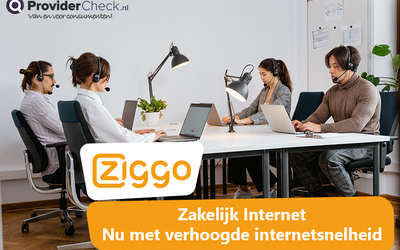 Snelheidsverhoging Ziggo zakelijk en veel overstapvoordeel